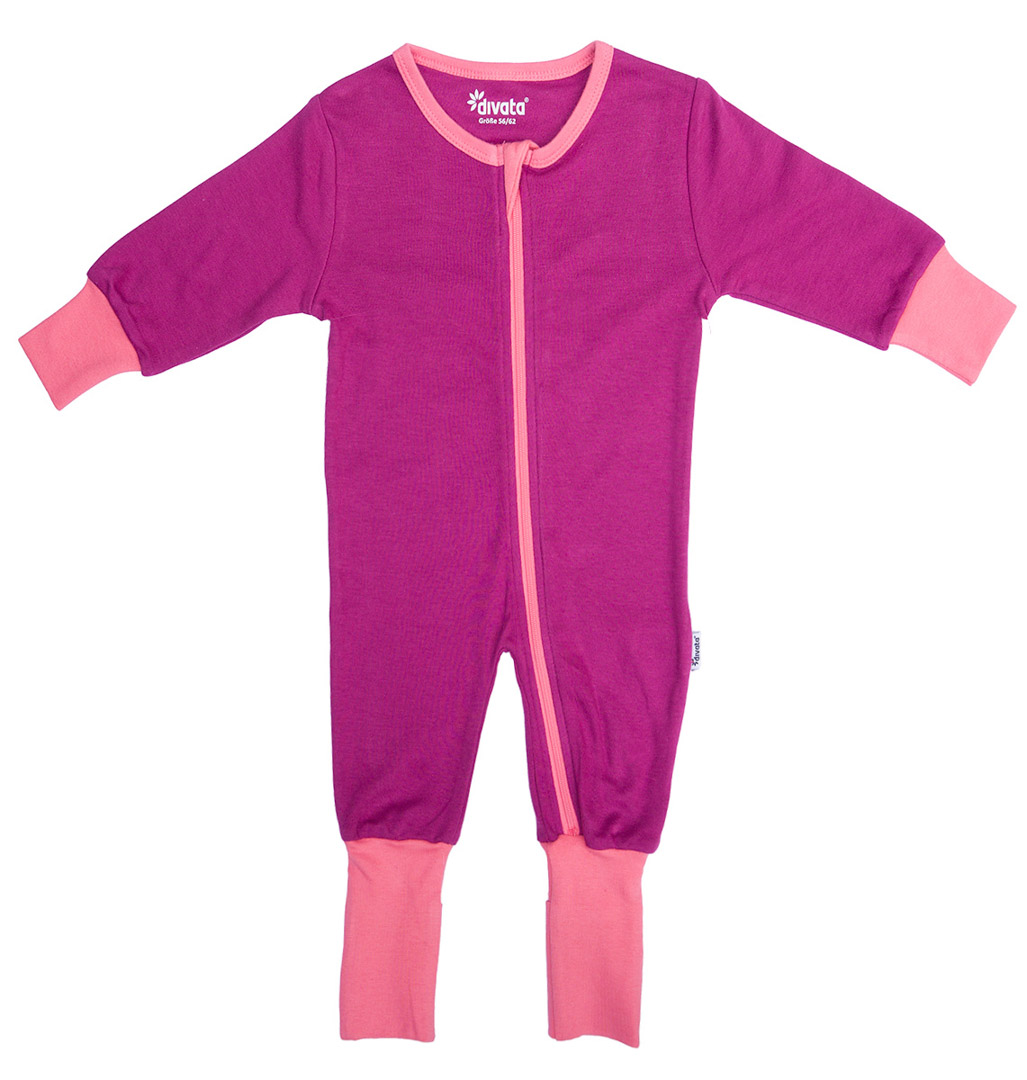 Strampler Baby Schlafanzug mit Reißverschluss Overall 50-104 Anzug Weiß Rosa mit Anker