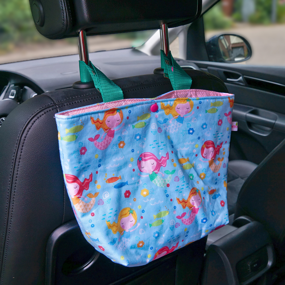 Buggytasche Blaue Autotasche / Kinderwagentasche / Betttasche für Kinder und Babys Rückenlehnentasche/Autoutensilo 